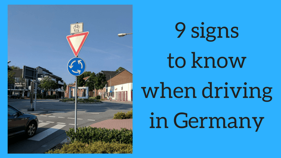 9 signs to know when driving in Germany