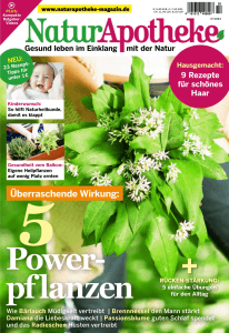 Cover image of German magazine  NaturApotheke